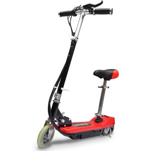 vidaXL Patinete eléctrico con asiento rojo 120 W