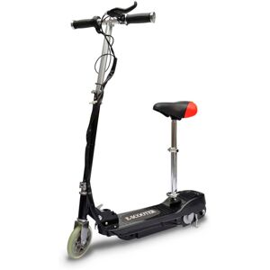 vidaXL Patinete eléctrico con asiento negro 120 W