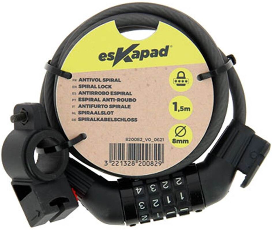 ESKAPAD Espiral antirrobo con código 105 cm