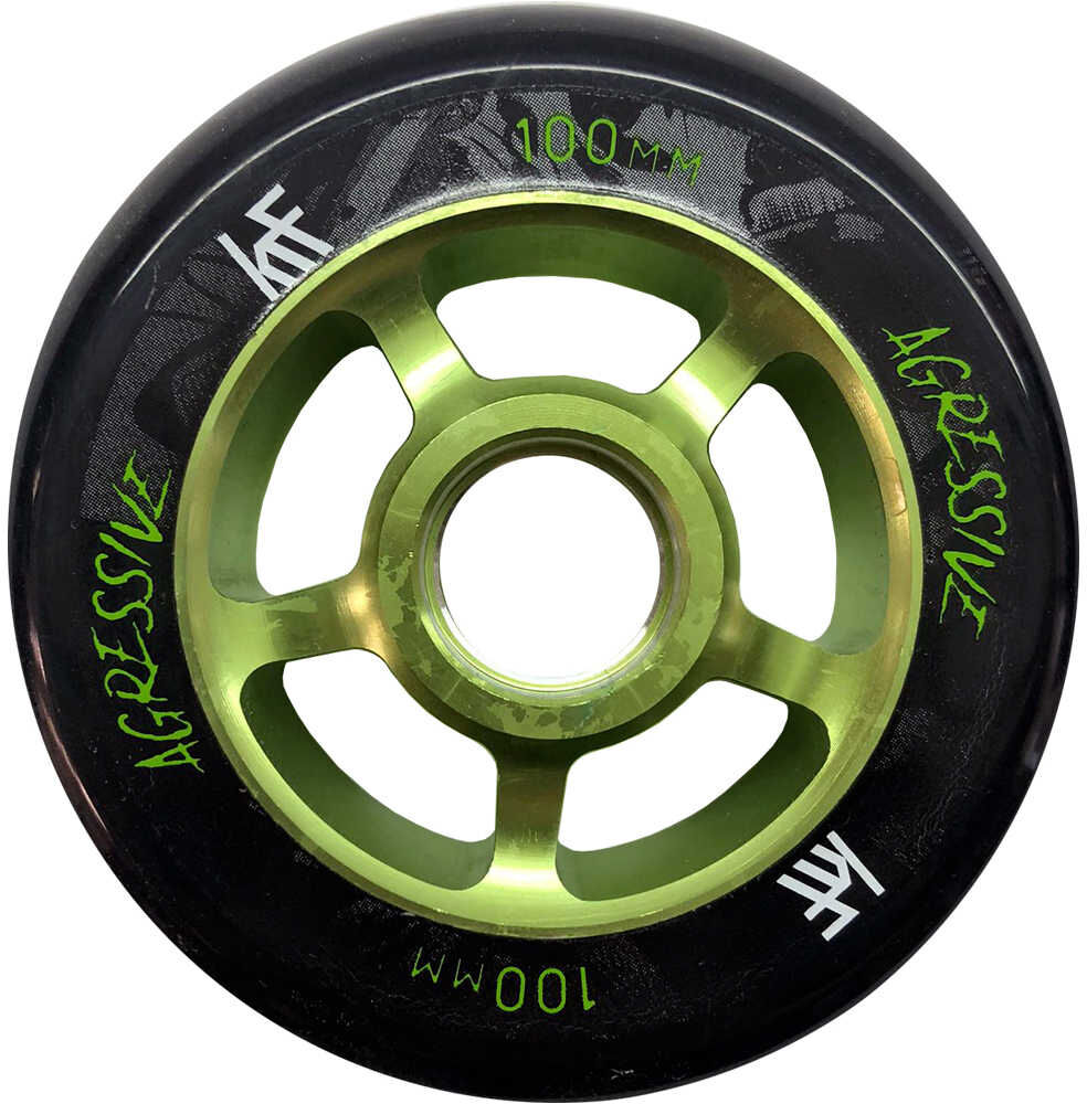 Krf acc scf rueda 100mm agr alu s/r ego ruedas patinete Verde (UNICA)