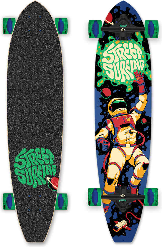 Street Surfing cut kicktail 36 astronaut skate Azul (UNICA)