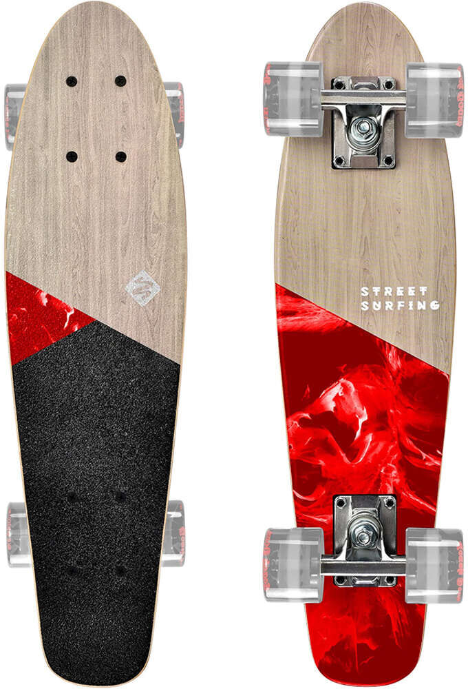 Street Surfing wood beach board bloody mary skate Rojo (UNICA)