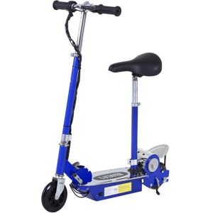 Homcom Trottinette electrique 120 W pliable pour enfant de 7 a 12 ans hauteur guidon et selle reglable 10 Km/h max. bleu