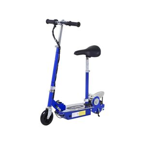 Homcom Trottinette electrique 120 W pliable pour enfant de 7 a 12 ans hauteur guidon et selle reglable 10 Km/h max. bleu