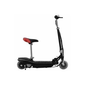 VIDAXL Trottinette électrique avec selle et LED 120 W Noir - Publicité