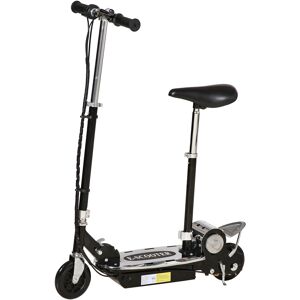 HOMCOM Trottinette électrique 120 W pliable pour enfant de 7 à 12 ans hauteur guidon et selle réglable 10 Km/h max. noir