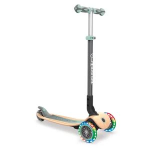 Trottinette enfant 3 roues évolutive pliable Primo, LED, planche bois...