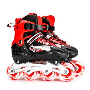 Patins à roulettes en ligne réglables pour enfants, patins de sport de  plein air pour enfants, roues éclairantes à lame, chaussures de patin à roulettes  pour garçons et filles