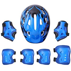 Jim's Store Casque Protection Enfant Vélo Kit de Protection Roller Enf