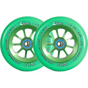 River Naturals Glide Roues Trottinette Pack de 2 (110mm - Emerald)