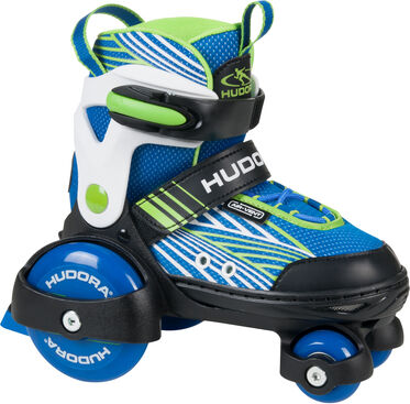 HUDORA® Patins à roulettes enfant My First Quad bleu