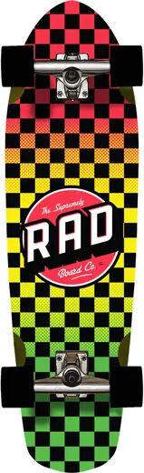 RAD Skateboards Cruiser Skate Complet RAD Cali (Rasta)