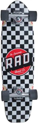 RAD Skateboards RAD Retro Roller Cruiser Board (Checkers Black)