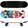 Spokey SKALLE Skateboard 78,7 x 20 cm, ABEC7, white-blue fekete   szürke   világoskék One size unisex