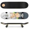 Spokey SKALLE PRO Skateboard 78,7 x 20 cm, ABEC7, grey fekete   szürke   krém One size unisex