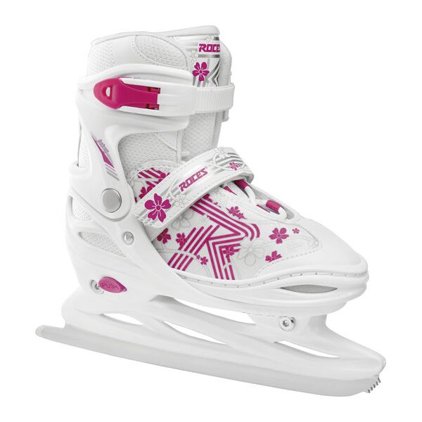 roces jokey ice 3.0 - pattini da ghiaccio - bambina white/pink 34/37