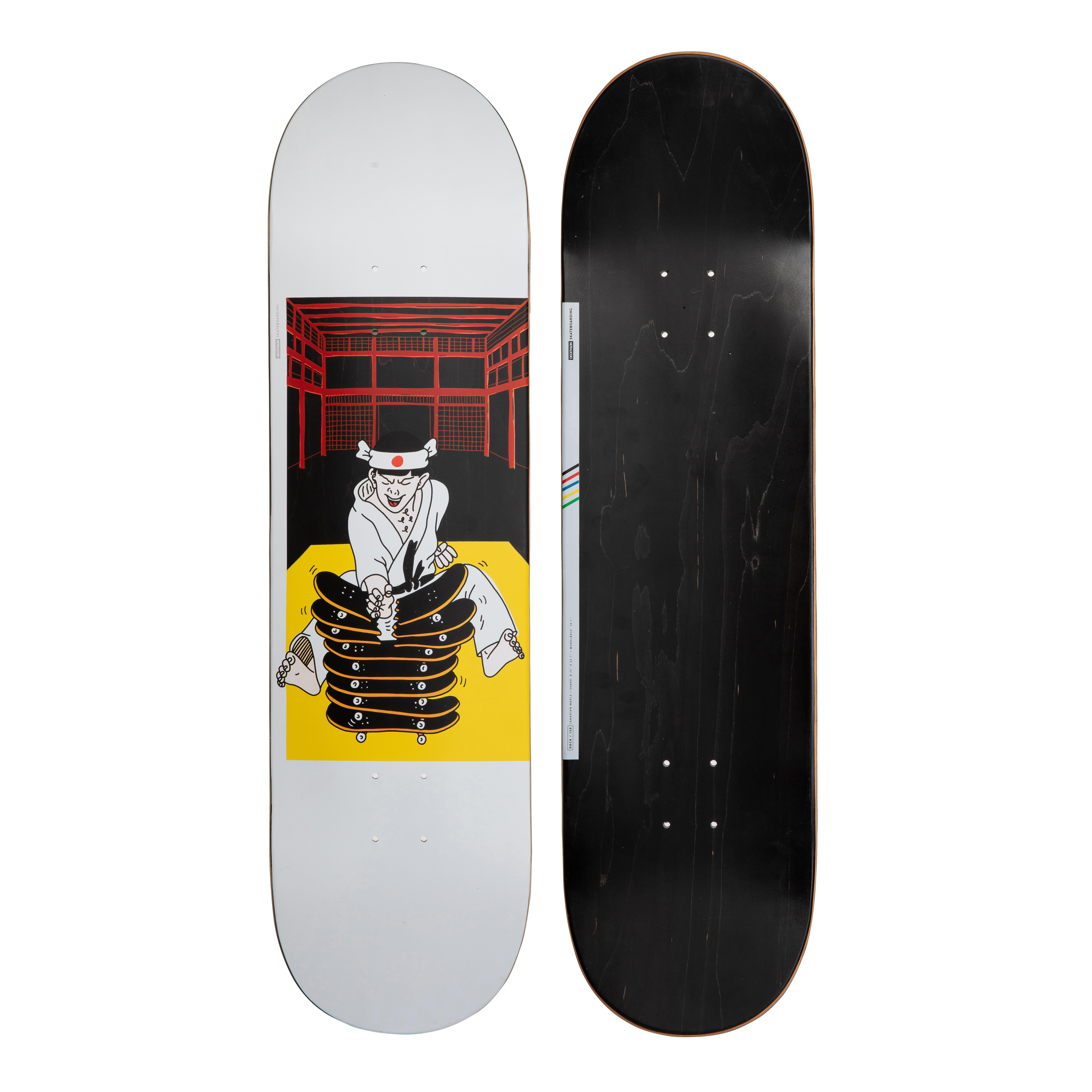 OXELO Skateboard DECK 120 BRUCE 8.75" nero