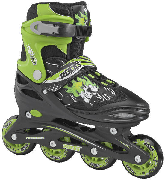 Roces Compy 6.0 - pattini in linea - bambino Black/Green 30/33