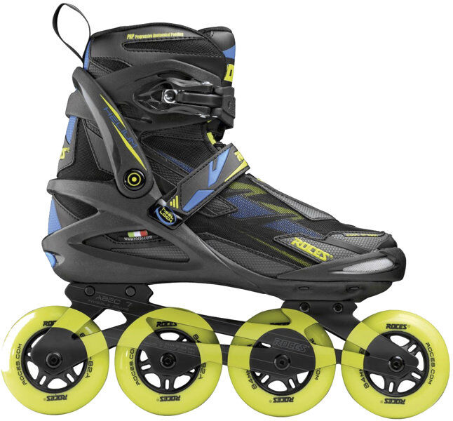 Roces Helium II - pattini in linea Black/Yellow/Blue UK 7