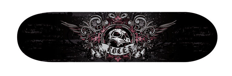 Roces Skateboard Skull 2200 Black