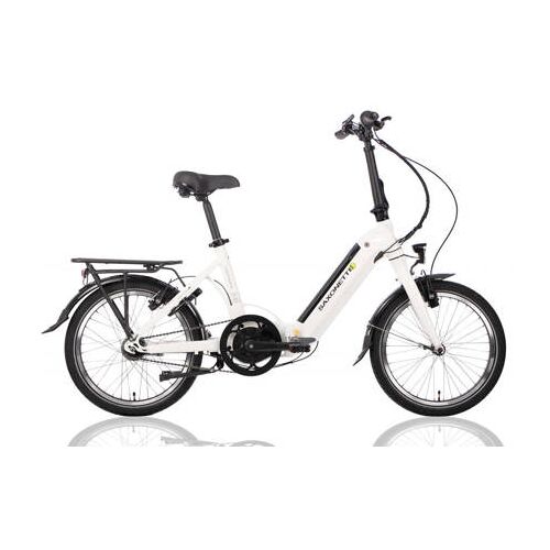 Saxonette Compact Premium Plus elektrische vouwfiets, middenmotor, Nxs 7, wit 000 Unisex