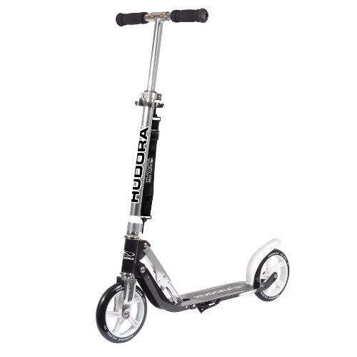 HUDORA BigWheel 180 Scooter step voor kinderen en volwassenen step vanaf 6 jaar cityroller tot 100 kg inklapbaar en in hoogte verstelbaar met draagriem