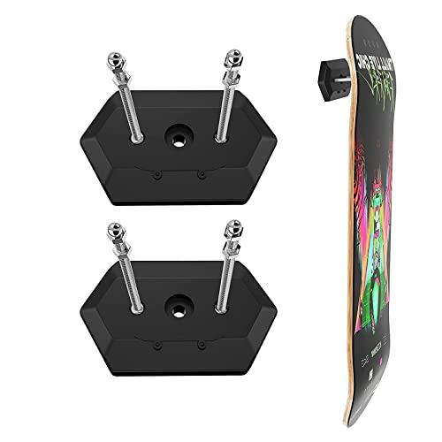 Yqhugbc 2 stuks skateboard-rek, wandmontage, skateboard-houder, skateboard-houder, voor skateboarden en opbergen