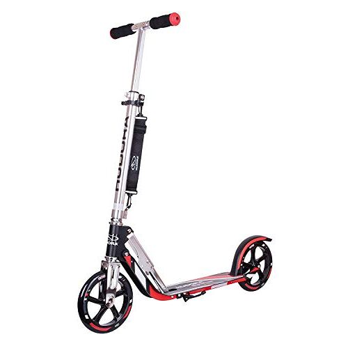 HUDORA BigWheel 205-Het origineel met RX Pro technologie-Tret-scooter inklapbare City-Scooter 14724 Big Wheel RX 205 Talla única zwart/rood