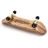 SPITBOARDS 32 mm Vingerboard Complete Real Wood Set-Up (Pre-gemonteerd, 5-lagen), Trucks met Lock-Nuts, Bearing Wheels, Foam Grip Tape, (Deck: Zebra Wood, Trucks: Goud, Wielen: Zwart)