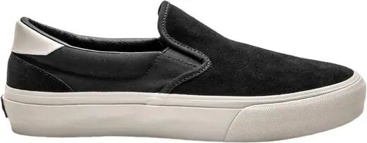 Straye Ventura Suede Slip-On Skateschoenen (Black/Bone Suede)