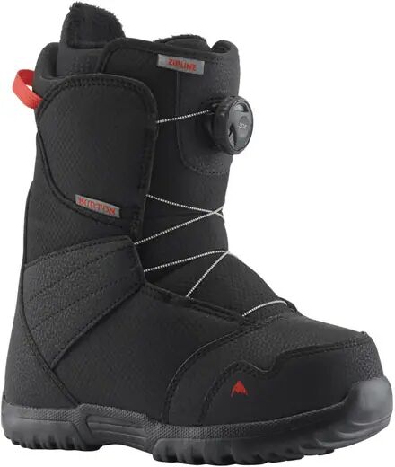 Burton Zipline Boa Junior Snowboard Boots (Black/Red 21/22)