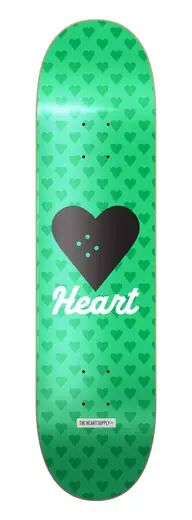 Heart Supply Vertical Flow Skateboard Deck (Grønn)