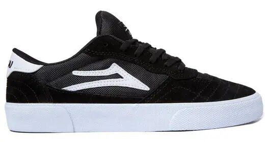 Lakai Cambridge Skate Sko (New Black / White Suede)