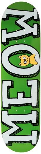 Meow Skateboards Meow Logo Skateboard Deck (Grønn)