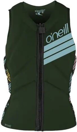 O'Neill Slasher Dame Comp Vest Frontzip (Dark Olive/Baylen)