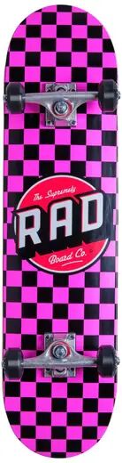 RAD Skateboards Komplett Skateboard RAD Checkers (Rosa)