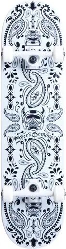 Speed Demons Komplett Skateboard Speed Demons Bandana (Hvit)