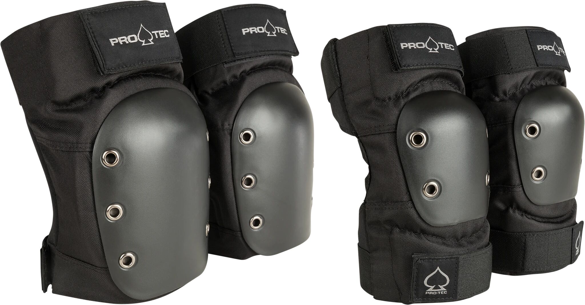 Pro Tec KNEE/ELBOW PAD SET, skateboard-beskyttelse senior M Black