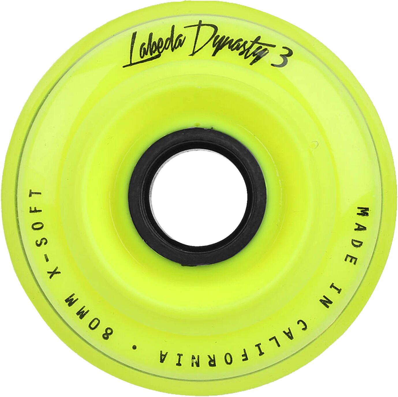 Labeda Dynasty 3 X-Soft, inlinehjul 80mm Yellow/Black