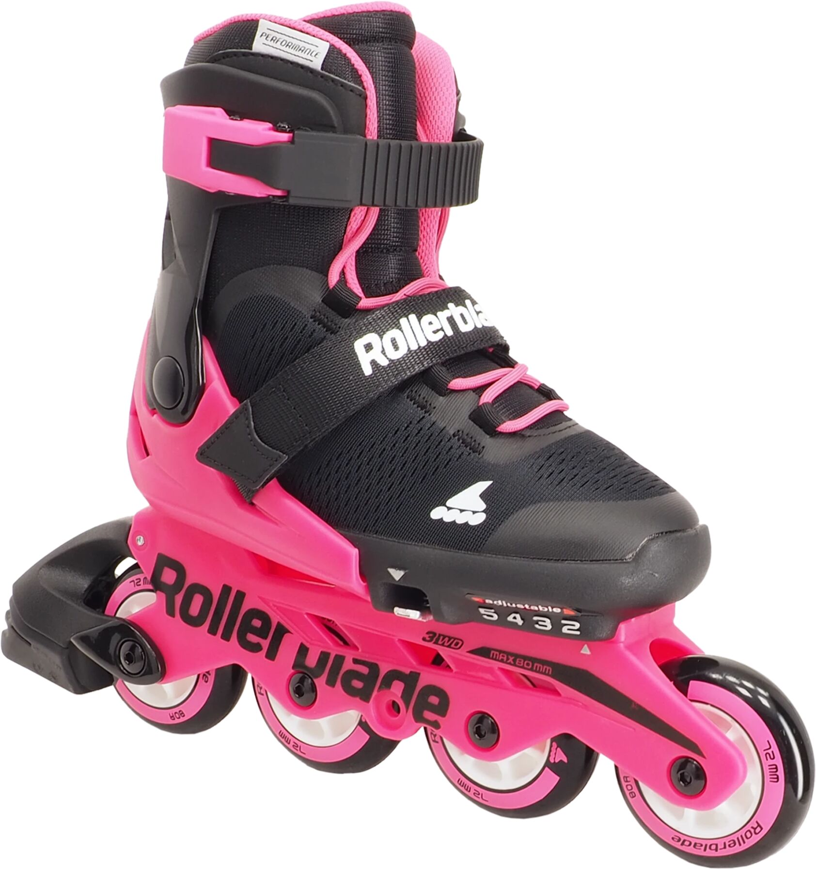 Rollerblade Microblade G, rulleskøyte barn 17,5 Black/neon Pink