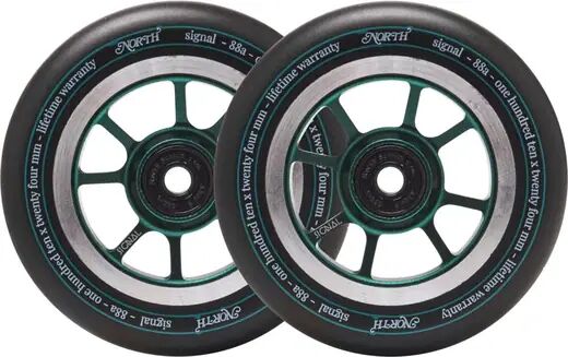 North Scooters Pro Scooter Wheels North Signal 2-Pack (Forest Green)