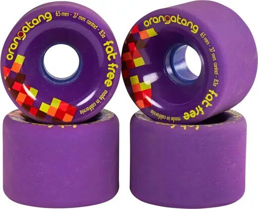 Orangatang Rodas Longboard Orangatang Fat Free 65mm Conjunto De 4 (Roxo)