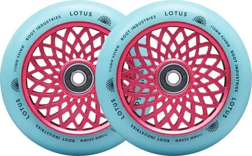 Root Industries Rodas Trotinete Freestyle Root Lotus Pacote de 2 (110mm - Pink/Isotope)