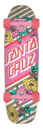 Santa Cruz Skateboards Skate Cruiser Completo Santa Cruz Street (Floral Stripe)