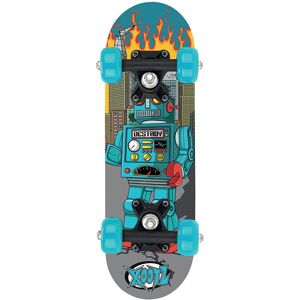 Xootz XOO MINI SKATEBOARD -17 "Mini Kids Childs Beginner -Blue Robot