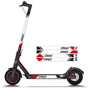 Red-White Reflective Sticker STYLISH SCOOTERS Xiaomi M365 Vinyl Reflective Pro Edition, suitable for M365, M365PRO, Ms1 Essential and Pro2,Xiaomi m365 Reflective Stickers