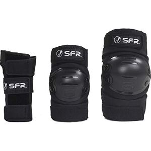 SFR Skates SFR Youth Ramp Triple Pad Set Colour Black,Youth Unisex, AC600, Black (Black), L