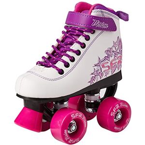 SFR Vision II Roller Quad Skate White/Purple UK12/EU30.5