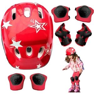 Refer To Description Helmet Knee Elbow & Wrist Pad Set For Children, Anti-shock Bicycle Skateboard Protective Equipment, Adjustable Children's Skateboard Accessories