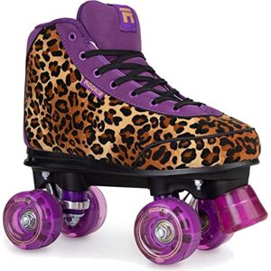 Rookie Harmony v2 Leopard Suede Roller Skates Kids Girls (4 UK)